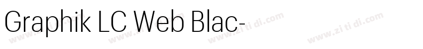 Graphik LC Web Blac字体转换